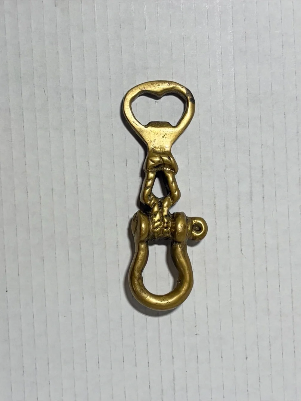 Vintage Solid Brass Nautical Bottle Opener
